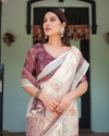 Linen 137 By Almari Pure Linen Saree With Tassels Wholesale Price In Surat